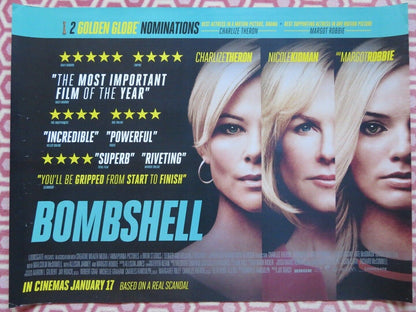 BOMBSHELL QUAD (30"x 40") ROLLED POSTER CHARLIZE THERON NICOLE KIDMAN M.ROBBIE