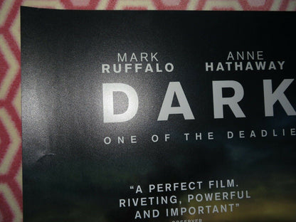 DARK WATERS QUAD (30"x 40") ROLLED POSTER MARK RUFFALO ANNE HATHAWAY TIM ROBINS