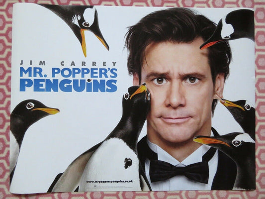 MR. POPPER'S PENGUINS QUAD (30"x 40") ROLLED POSTER JIM CARREY 2011