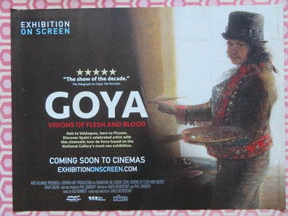 EXHIBITION ON SCREEN GOYA QUAD (30"x 40") ROLLED POSTER 2015 DOCUMENTARY