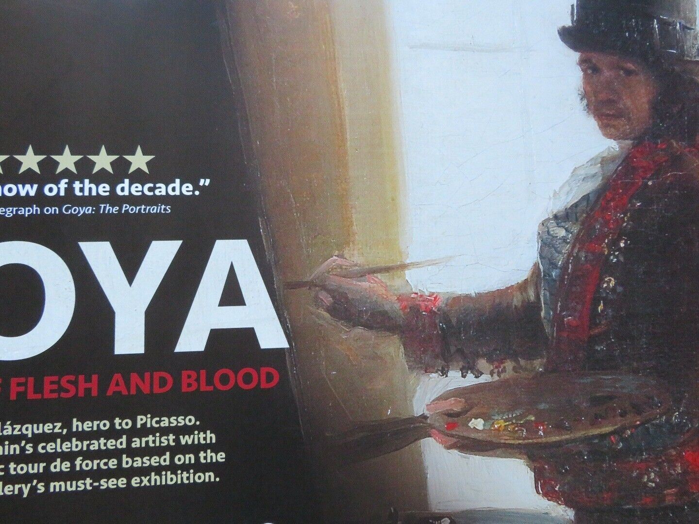 EXHIBITION ON SCREEN GOYA QUAD (30"x 40") ROLLED POSTER 2015 DOCUMENTARY