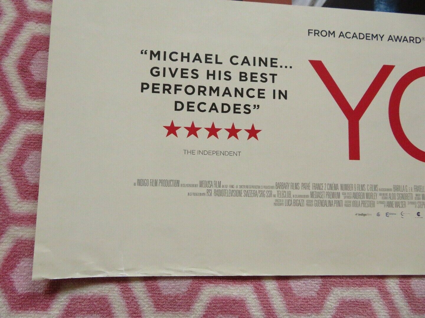 YOUTH QUAD (30"x 40") ROLLED POSTER MICHAEL CAINE HARVEY KEITHEL JANE FONDA