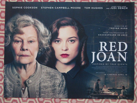 RED JOAN QUAD (30"x 40") ROLLED POSTER SOPHIE COOKSON TOM HUGHES JUDI DENCH 2018