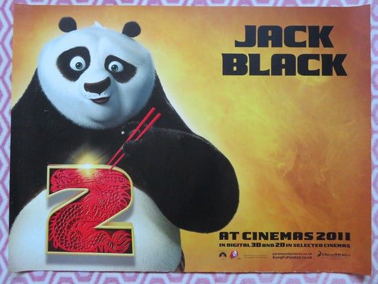 KUNG FU PANDA 2 QUAD (30"x 40") ROLLED POSTER JACK BLACK DUSTIN HOFFMAN