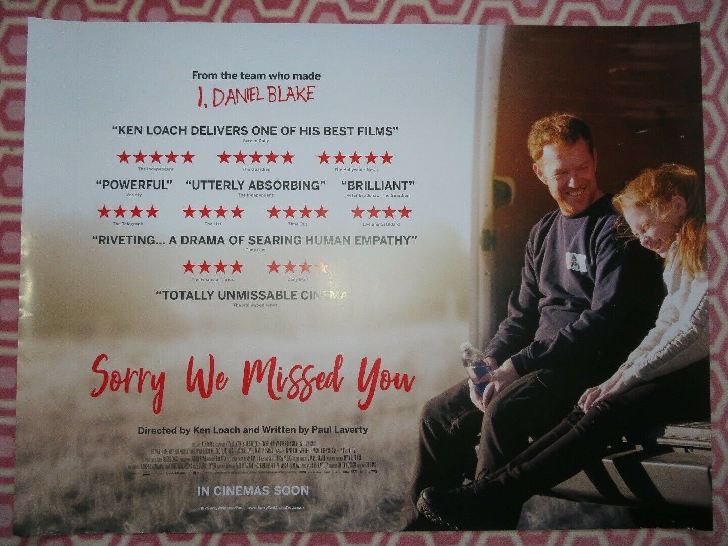 SORRY WE MISSED YOU QUAD (30"x 40") ROLLED POSTER KRIS HITCHEN  DEBBIE HONEYWOOD