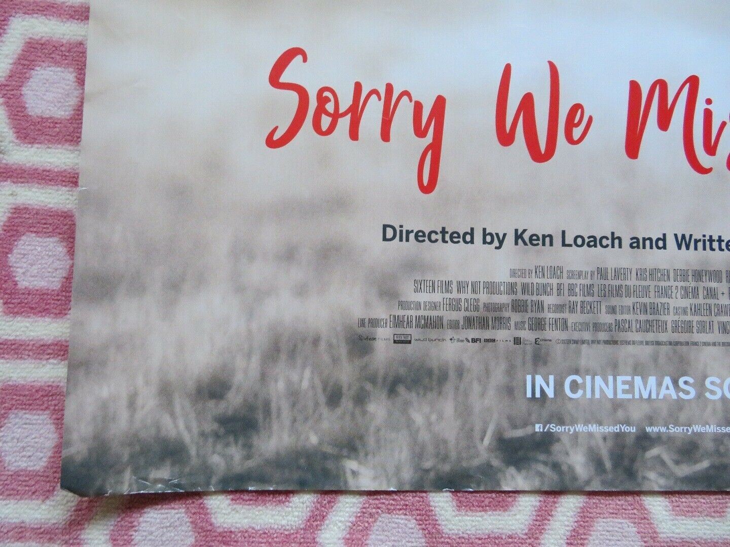 SORRY WE MISSED YOU QUAD (30"x 40") ROLLED POSTER KRIS HITCHEN  DEBBIE HONEYWOOD