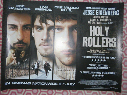 HOLY ROLLERS QUAD (30"x 40") ROLLED POSTER JESSE EISENBERG JUSTIN BARTHA 2010