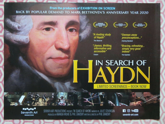 IN SEARCH OF HAYDN QUAD (30"x 40") ROLLED POSTER BEETHOVEN 2012