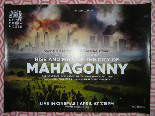 RISE AND FALL OF THE CITY OF MAHAGONNY QUAD (30"x 40") ROLLED POSTER ROH