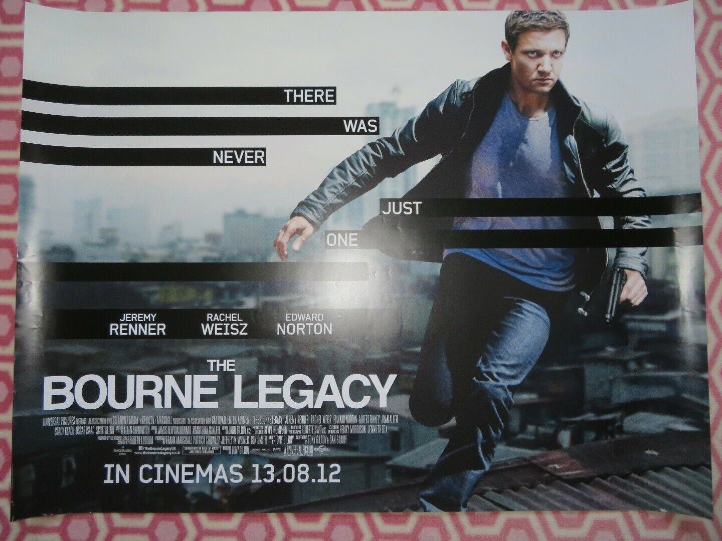 THE BOURNE LEGACY QUAD (30"x 40") ROLLED POSTER JEREMY RENNER RACHEL WEISZ 2012