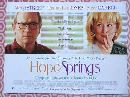 HOPE SPRINGS QUAD (30"x 40") ROLLED POSTER MERYL STREEP TOMMY LEE JONES 2012