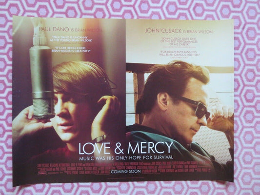 LOVE & MERCY QUAD (30"x 40") ROLLED POSTER JOHN CUSSACK PAUL DANO 2014