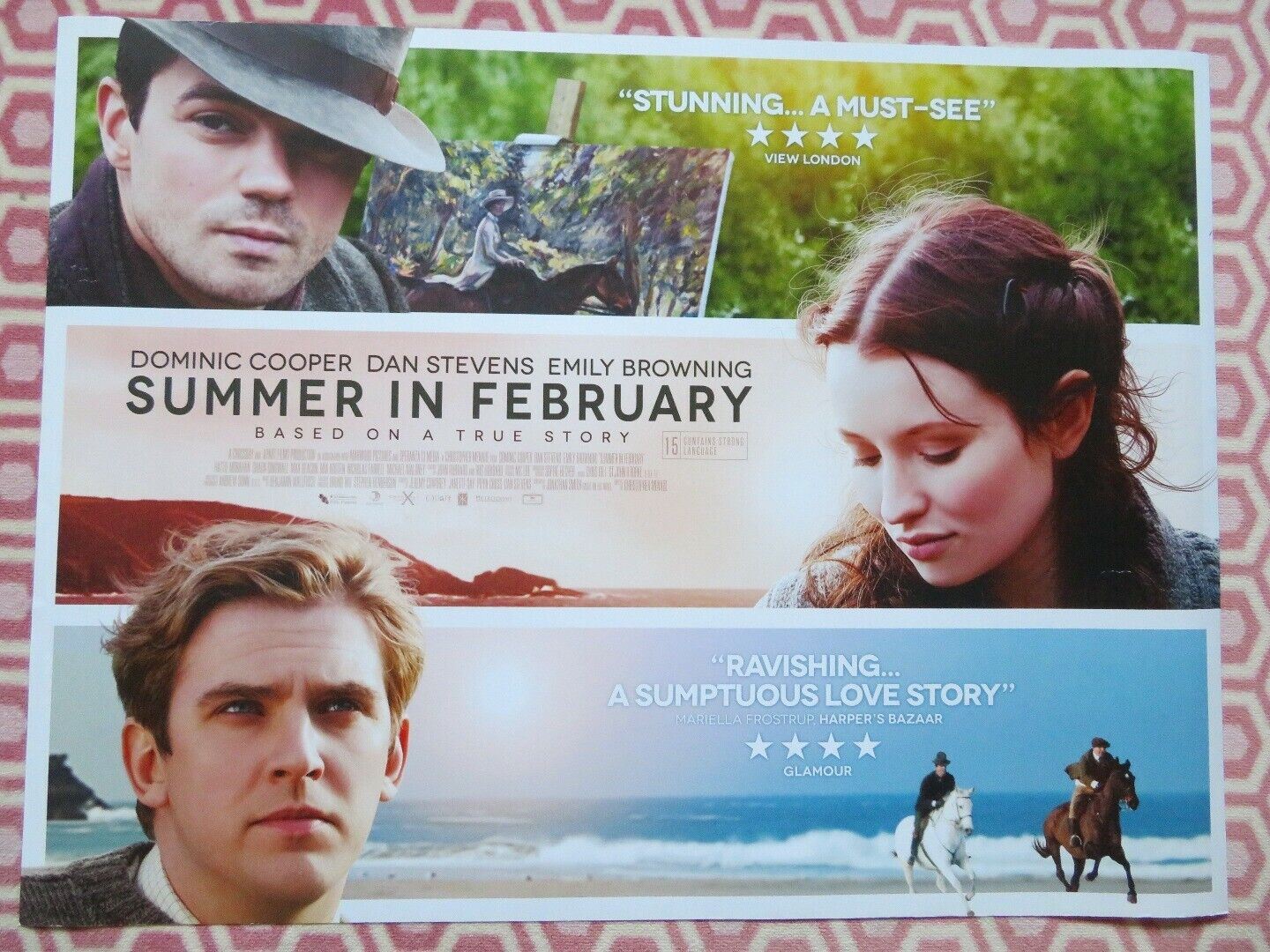 SUMMER IN FEBRUARY QUAD (30"x 40") ROLLED POSTER DOMIC COPPER DAN STEVENS 2013