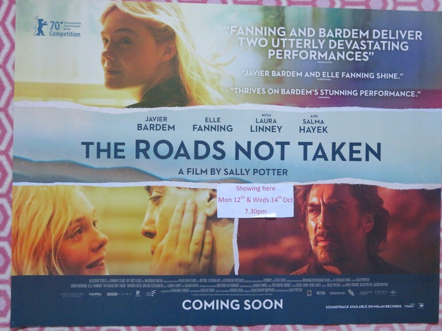 THE ROADS NOT TAKEN QUAD (30"x 40") ROLLED POSTER JAVIER BARDEM ELLE FANNING