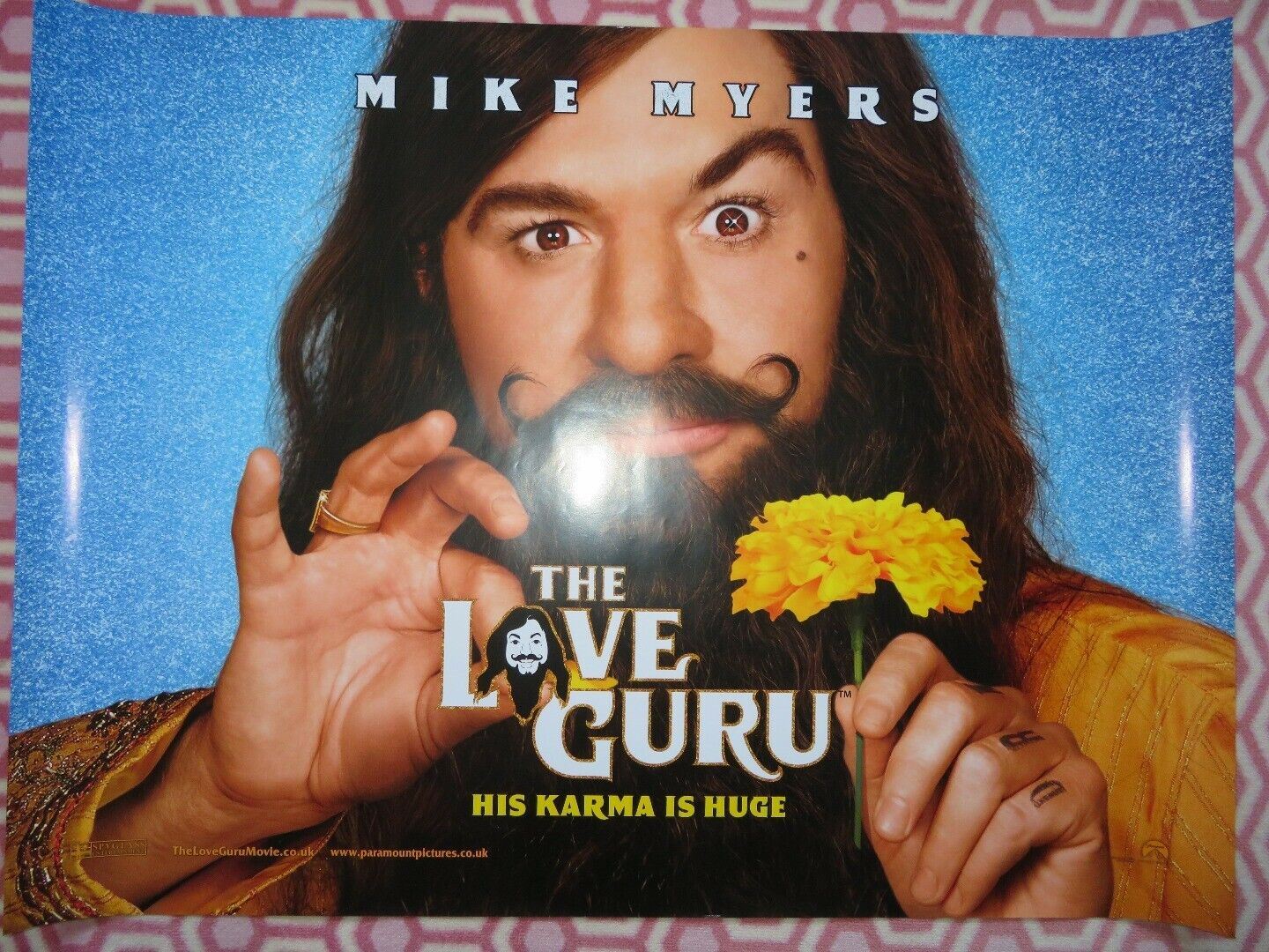 THE LOVE GURU QUAD (30"x 40") ROLLED POSTER MIKE MYERS KANYE WEST JESSICA ALBA