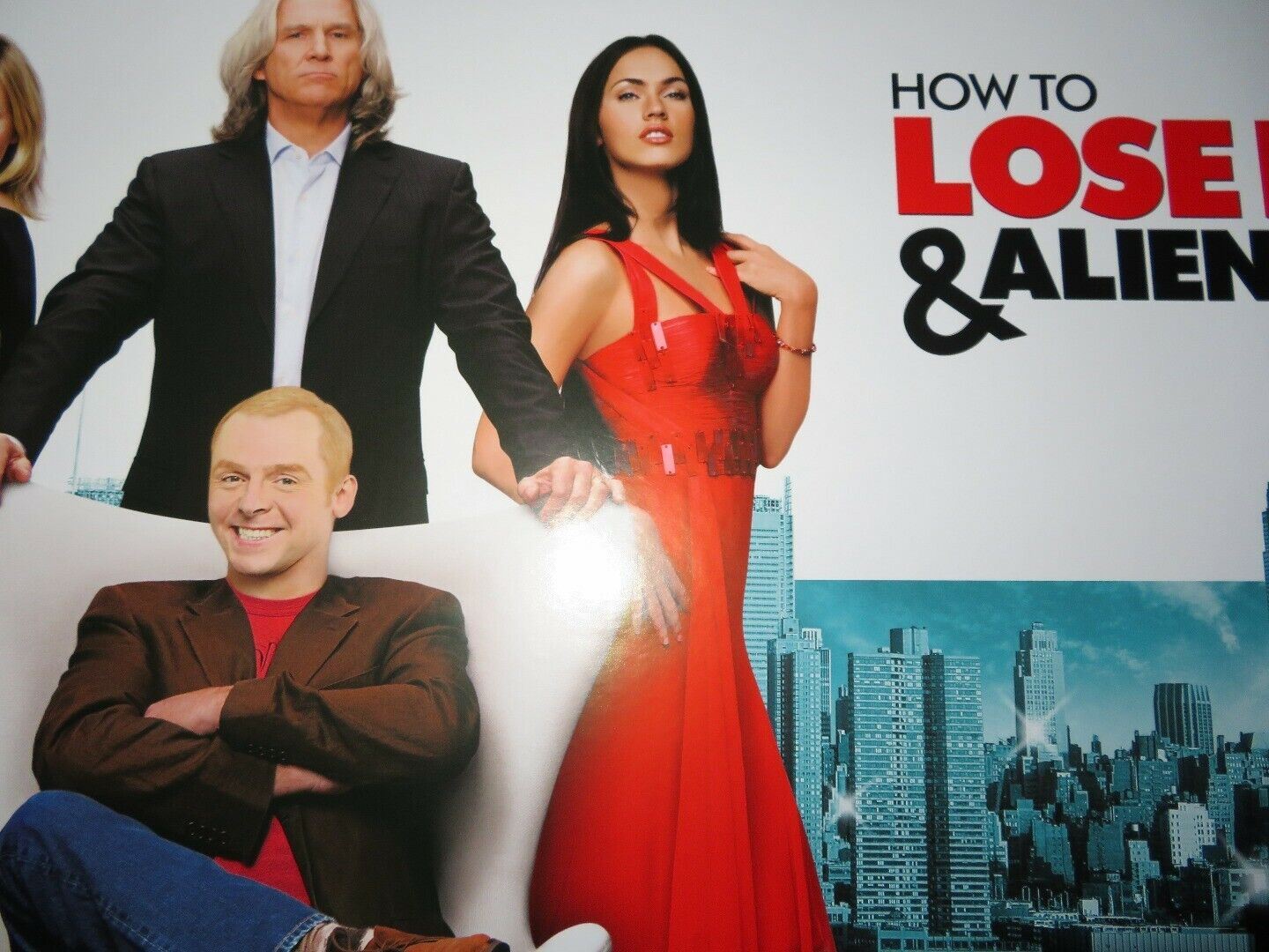 HOW TO LOSE FRIENDS & ALIENATE PEOPLE QUAD (30"x 40") ROLLED POSTER SIMON PEGG