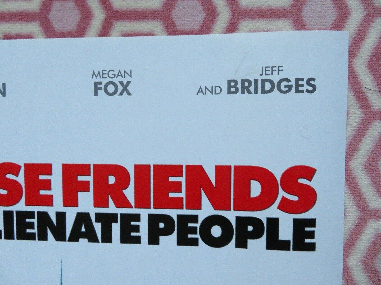 HOW TO LOSE FRIENDS & ALIENATE PEOPLE QUAD (30"x 40") ROLLED POSTER SIMON PEGG