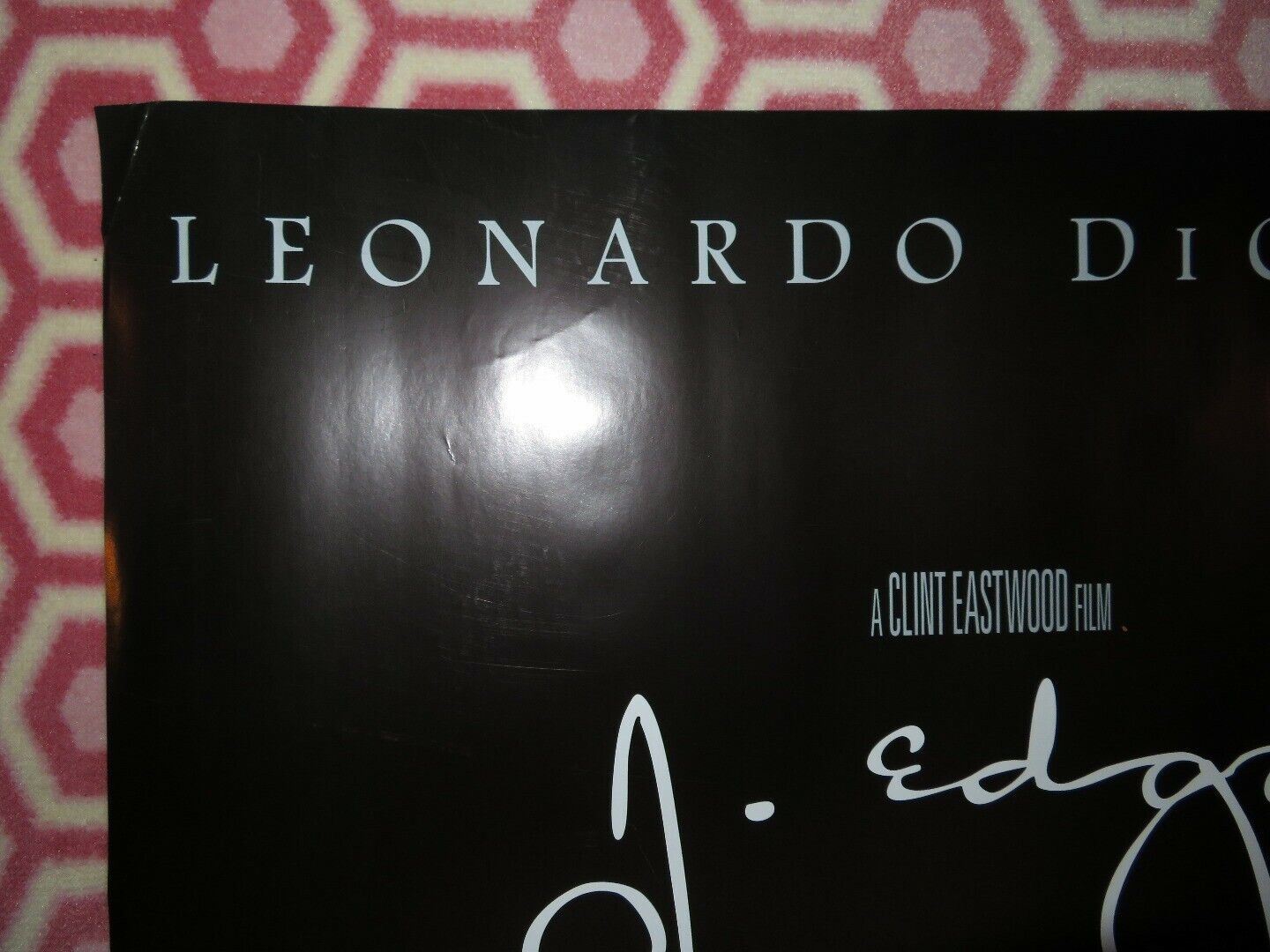 J.EDGAR QUAD (30"x 40") ROLLED POSTER LEONARDO DICAPRIO NAOMI WATTS C.EASTWOOD