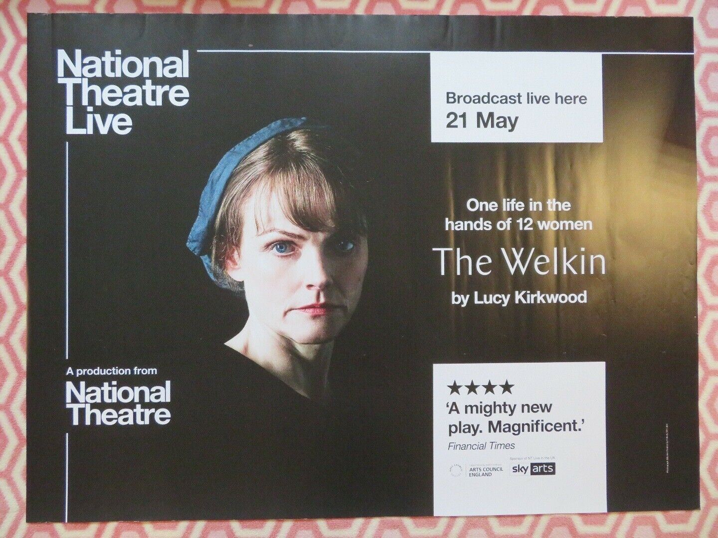 THE WELKIN QUAD (30"x 40") ROLLED POSTER NATIONAL THEATRE LIVE 2020