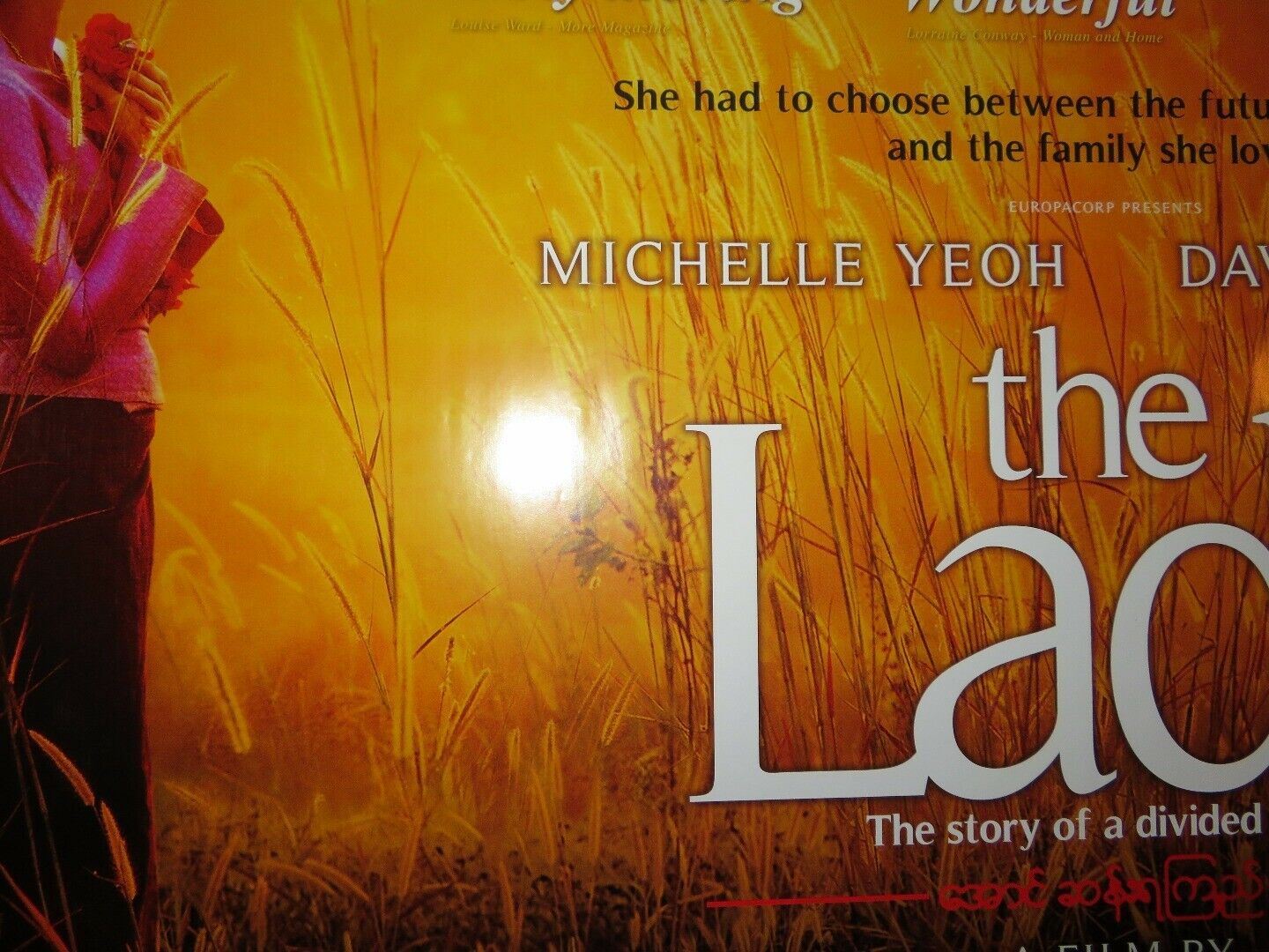 THE LADY QUAD (30"x 40") ROLLED POSTER MICHELLE YEOH DAVID THEWLIS 2011