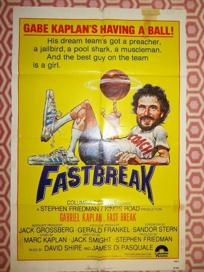 FAST BREAK US ONE SHEET POSTER GABRIEL KAPLAN 1979