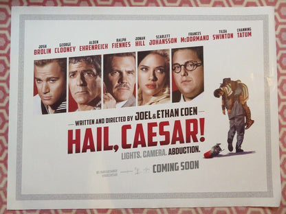 HAIL CEASAR! QUAD (30"x 40") ROLLED POSTER COEN BROTHERS JOSH BROLIN CLOONEY