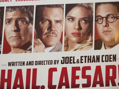 HAIL CEASAR! QUAD (30"x 40") ROLLED POSTER COEN BROTHERS JOSH BROLIN CLOONEY