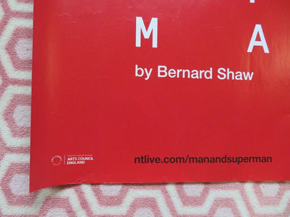 MAN + SUPERMAN QUAD (30"x 40") ROLLED POSTER NATIONAL THEATRE LIVE 2015