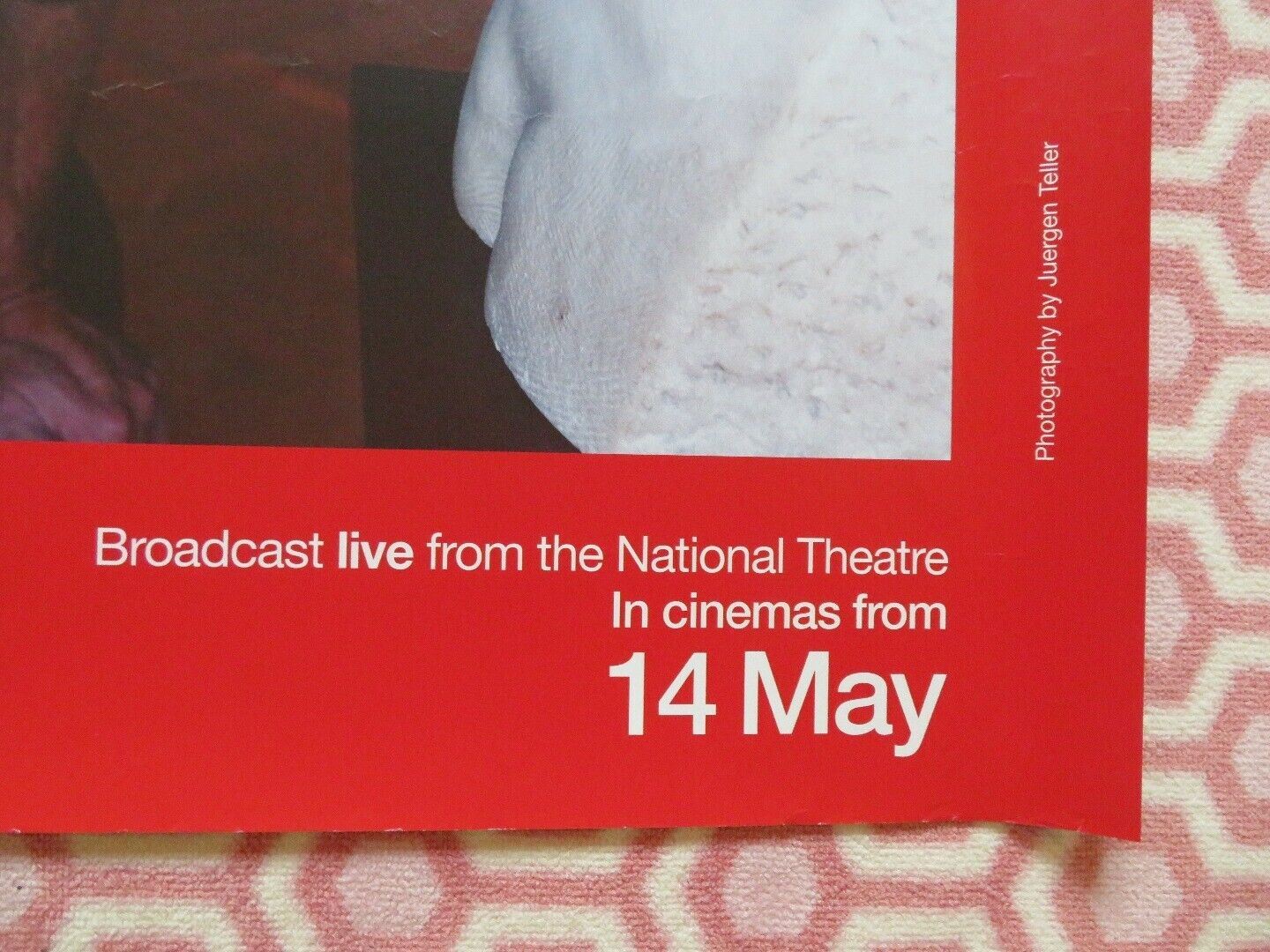 MAN + SUPERMAN QUAD (30"x 40") ROLLED POSTER NATIONAL THEATRE LIVE 2015