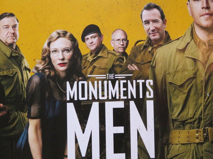 THE MONUMENTS MEN QUAD (30"x 40") ROLLED POSTER GEORGE CLOONEY MATT DAMON MURRAY