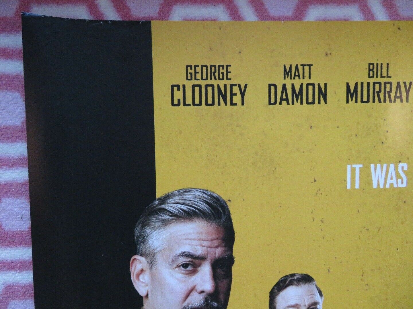 THE MONUMENTS MEN QUAD (30"x 40") ROLLED POSTER GEORGE CLOONEY MATT DAMON MURRAY