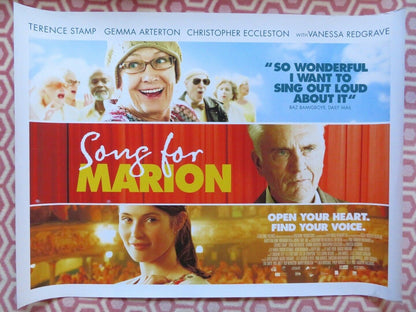 SONGS FOR MARION / UNFINISHED SONG QUAD (30"x 40") ROLLED POSTER TERENCE STAMP