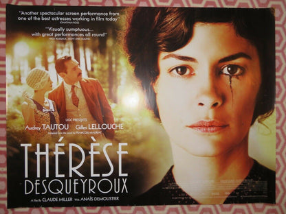 THERESE DEQUEYROUX QUAD (30"x 40") ROLLED POSTER AUDREY TATOU GILLES LELLOUCHE