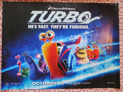 TURBO QUAD (30"x 40") ROLLED POSTER RYAN REYNOLDS SNOOP MAYA RUDOLPH 2013