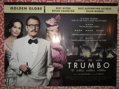 TRUMBO QUAD (30"x 40") ROLLED POSTER BRYAN CRANSTON DIANE LANE HELEN MIRREN