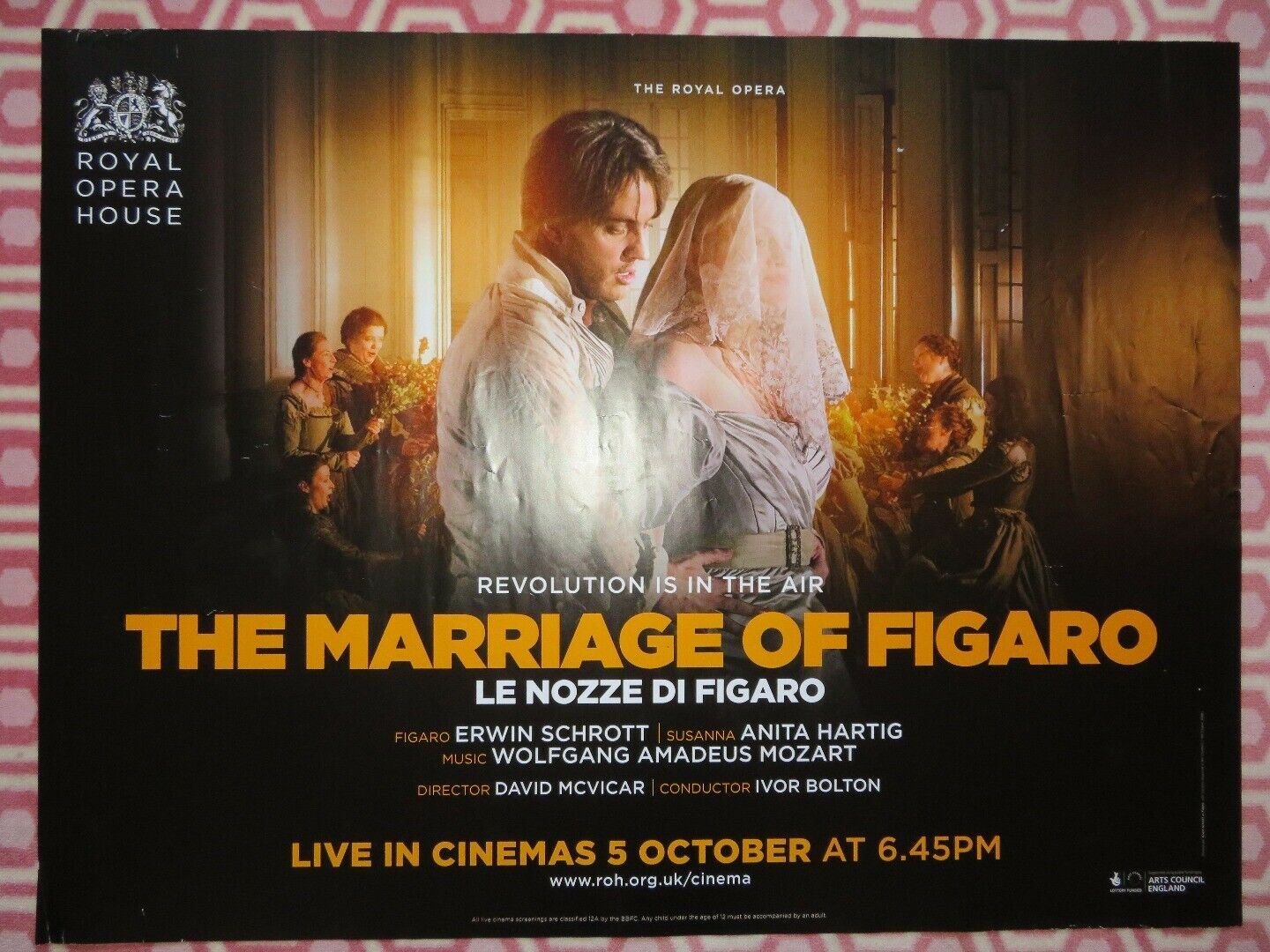 THE MARRIAGE OF FIGARO QUAD (30"x 40") ROLLED POSTER ROYAL OPERA HOUSE LIVE 2015