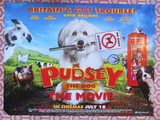 PUDSEY THE DOG THE MOVIE QUAD (30"x 40") ROLLED POSTER DAVID WALLIAMS 2014