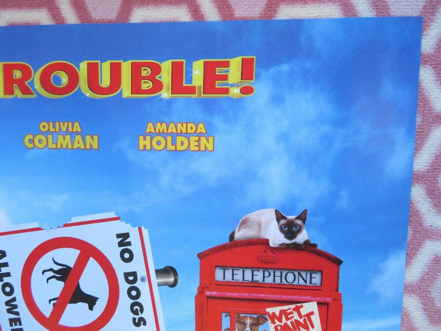 PUDSEY THE DOG THE MOVIE QUAD (30"x 40") ROLLED POSTER DAVID WALLIAMS 2014