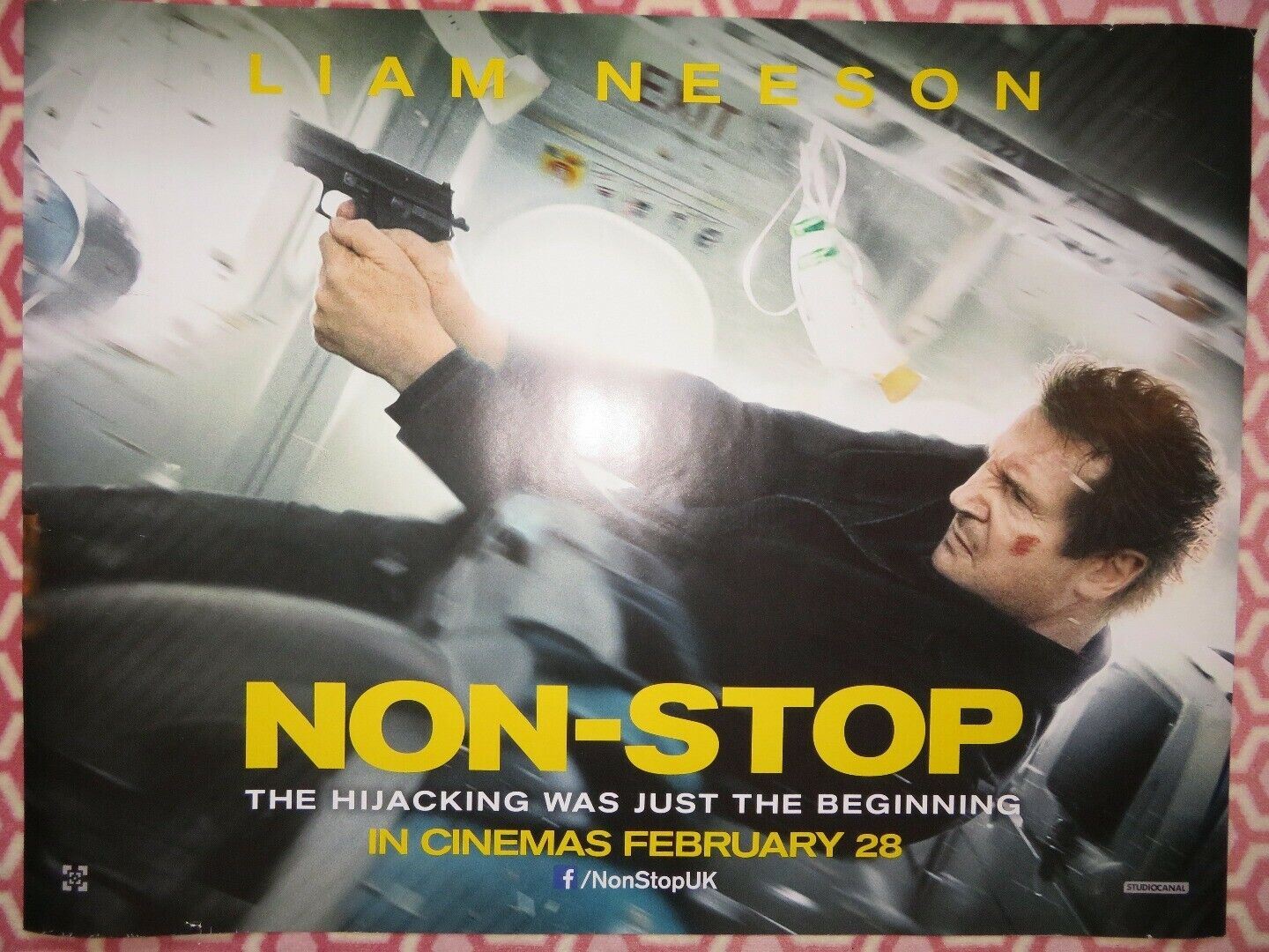 NON-STOP QUAD (30"x 40") ROLLED POSTER LIAM NEESON JULIANNE MOORE  2014