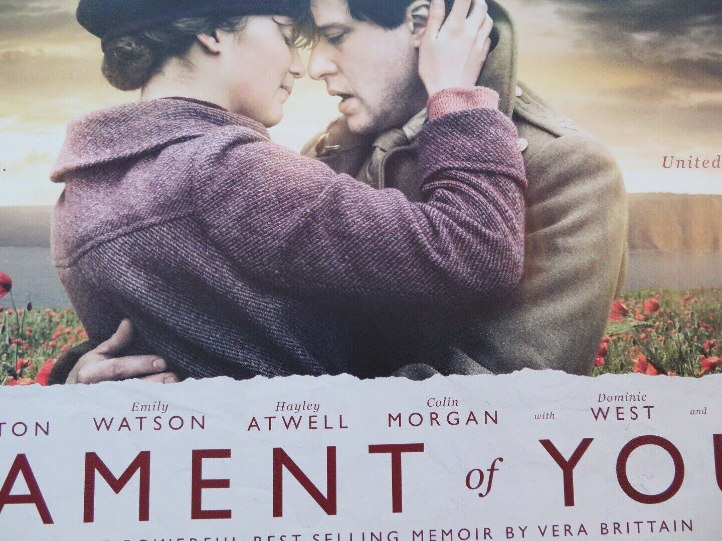 TESTAMENT OF YOUTH QUAD (30"x 40") ROLLED POSTER ALICIA VIKANDER KIT HARRINGTON