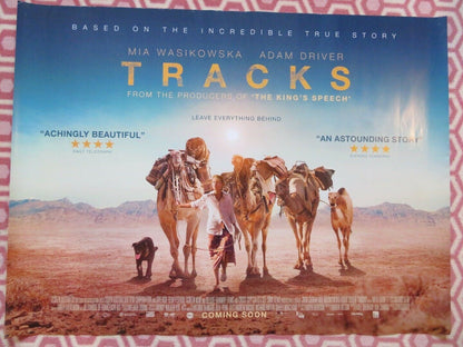 TRACKS  QUAD (30"x 40") ROLLED POSTER MIA WASIKOWKA ADAM DRIVER 2013