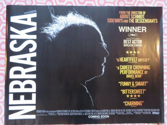 NEBRASKA QUAD (30"x 40") ROLLED POSTER BRUCE DERN 2013