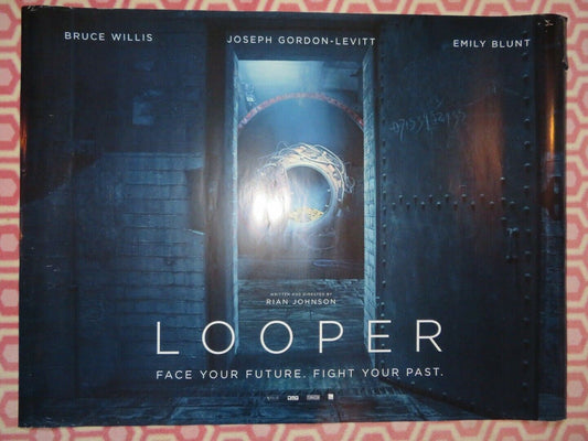 LOOPER QUAD (30"x 40") ROLLED POSTER BRUCE WILLIS EMILY BLUNT 2012