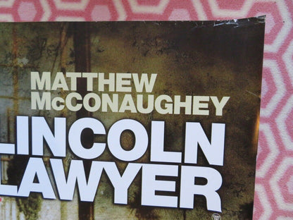 THE LINCOLN LAWYER QUAD (30"x 40") ROLLED POSTER MATTHEW MCCONAUGHEY 2011