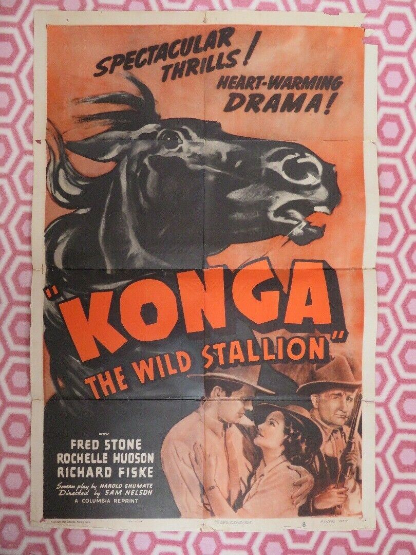 KONGA THE WILD STALLION US ONE SHEET (27 x 41) POSTER FRED STONE ROCHELLE HUDSON