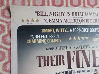 THEIR FINEST UK ONE SHEET (27"x 41") ROLLED POSTER GEMMA ARTERTON 2016