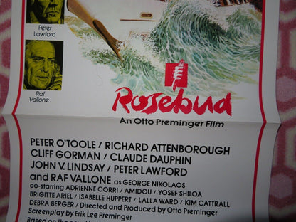 ROSEBUD US INSERT (14"x 36") POSTER PETER O'TOOLE RICHARD ATTENBOROUGH 1975