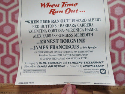 WHEN TIME RAN OUT... US INSERT (14"x 36") POSTER PAUL NEWMAN WILLIAM HOLDEN 1980