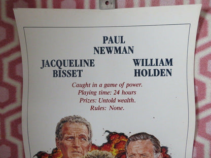 WHEN TIME RAN OUT... US INSERT (14"x 36") POSTER PAUL NEWMAN WILLIAM HOLDEN 1980