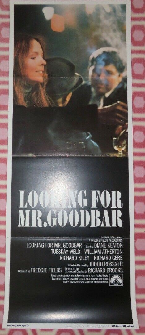 LOOKING FOR MR GOODBAR US INSERT (14"x 36") POSTER DIANE KEATON TUESDAY WELD 77